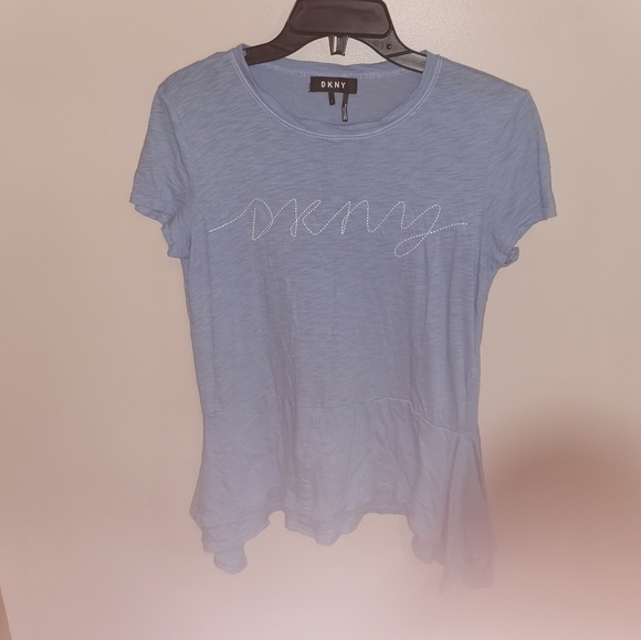 DKNY t-shirt with layer bottom size S modal blend - Picture 4 of 6